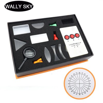 /Optical Experit Set Triangular Prism Convex Lens Concave Mi