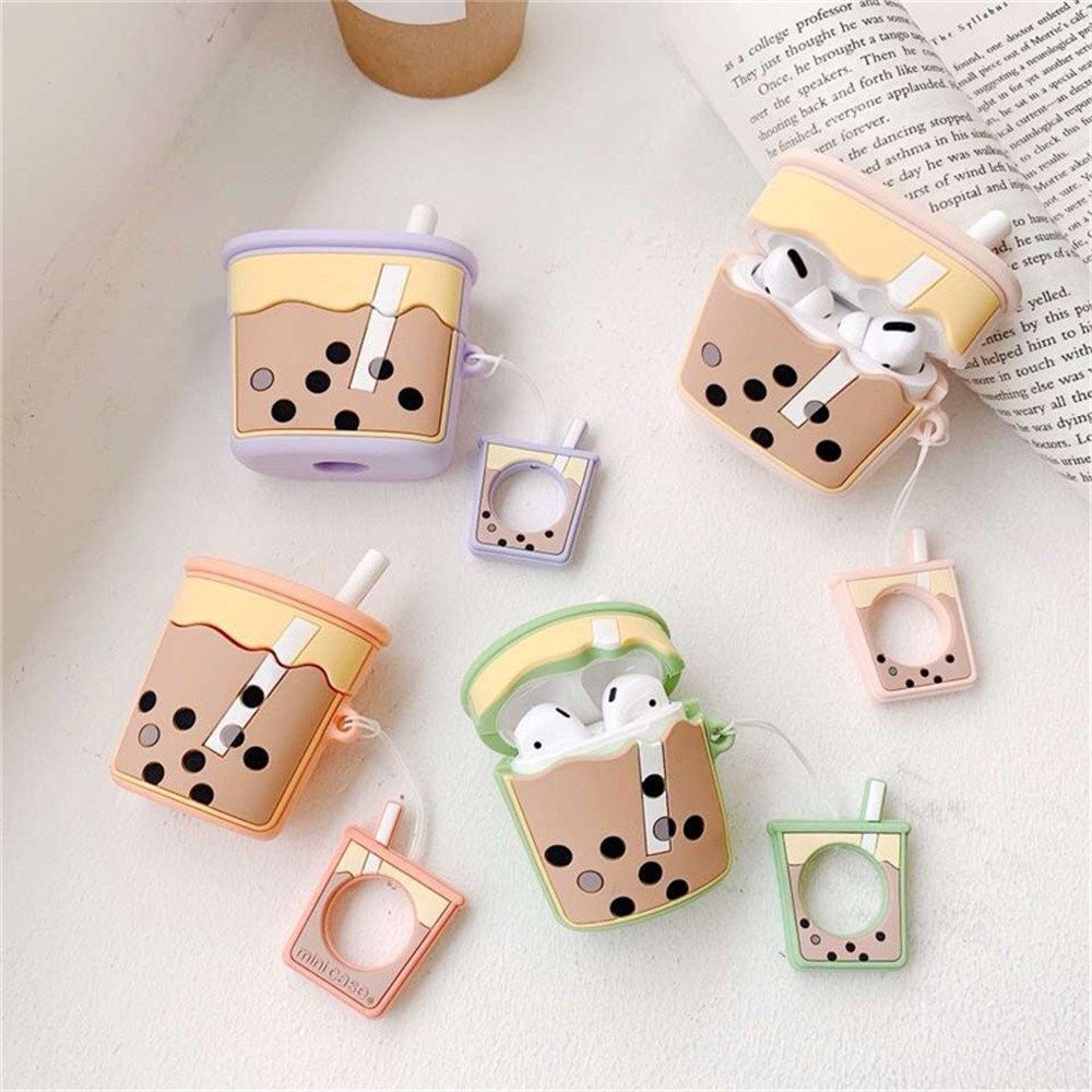 3d cover for boba airpods case cute boba air pods protector