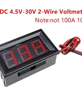 Mini Digital Car Voltmeter Ammeter DC 100V 10A 50A 100A LED