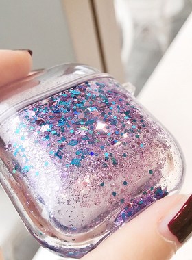 Liquid Quicksand Glitter Case For Airpods 2 Pro Case Luxury