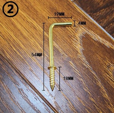 Iron Right Angle Screw Hook,Light Hook,7 Style Hook, L Style