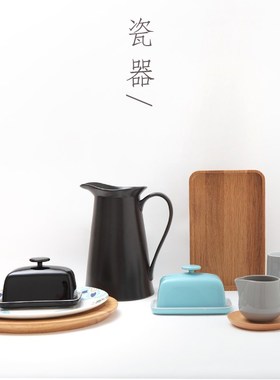 Quail  6 inch Ceramic Butter Dish Box Container,Candy/cake B