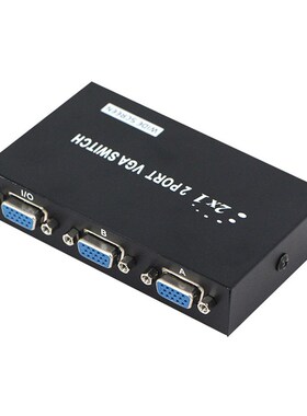 2 In 1 Out 2x1 Port 1080P VGA Metal Switch Selector Box VGA