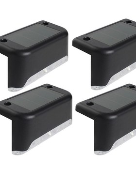 Transer 4PCS LED Solar Lamp Garden Path Stair Outdoor Light