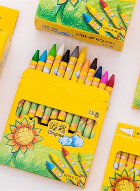 8/12/24 Colors Non-Toxic Wax Crayon Set Creative Graffiti Pe