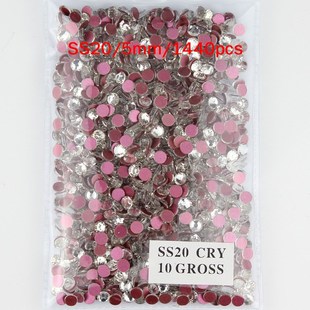 White rhinestone AB red bottom surface non-thermal repair rh