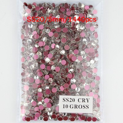White rhinestone AB red bottom surface non-thermal repair rh