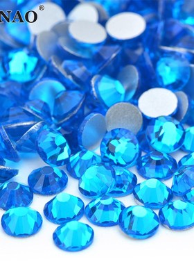 JNAO SS 6 8 10 16 20 30 Red Color Glass Crystals Nail Rhines
