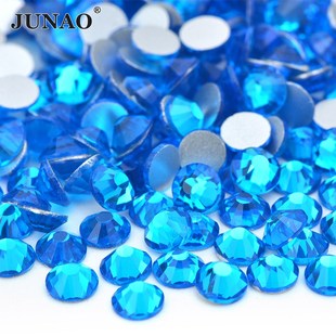 JNAO SS 6 8 10 16 20 30 Red Color Glass Crystals Nail Rhines