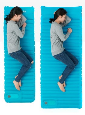 -15 Degree Cold Weather Inflatable Sleeping Pad Hand Press C