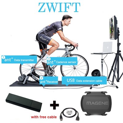 USB ANT+ DONGLE for Zwift Tacx Wahoo Garmin Bkool Indoor Tra