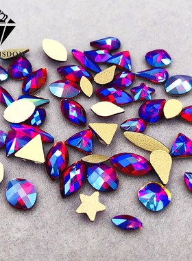 Free shipping Random mixing 20pcs/50pcs flatback nail art Re