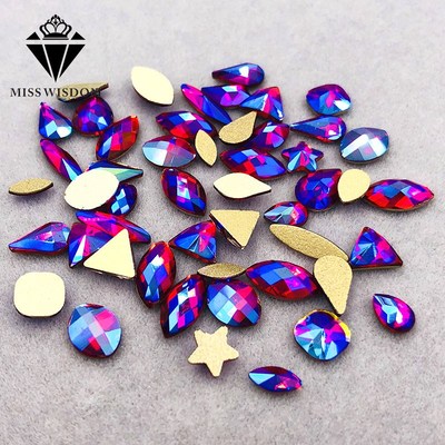 Free shipping Random mixing 20pcs/50pcs flatback nail art Re