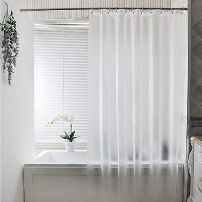 Waterproof Translucent brushed Shower Curtain Bathroom Curta