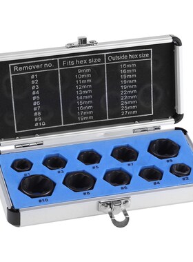 10Pcs/set Damaged Bolt Nut Screw Remover Extractor Removal S