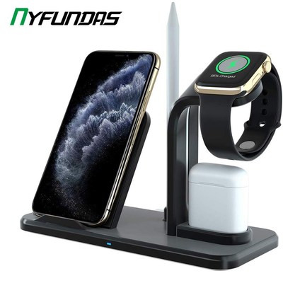 Wireless Charger 3 in 1 Charging Holder For Apple Watch 5 4
