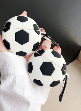 Soccer Case for Airpods Silicone Football Earphone Protecti