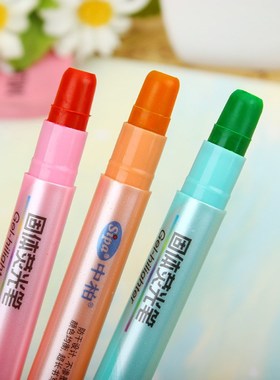 2pcs Candy Color Solid Jelly Highlighter Marker Pen Gel Hili