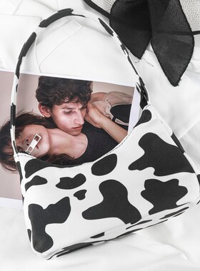 New fashion Cow zebra pattern bag chain baguette women shou