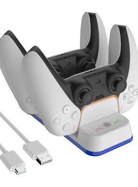 Charger for DualSense Dual USB Type C Charging Cradle with I