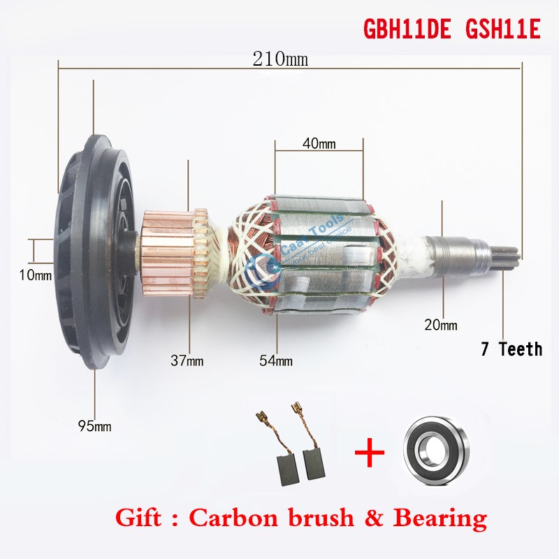 AC 220V-240V Armature Rotor replacet BOSCH GSH11E GBH11DE G