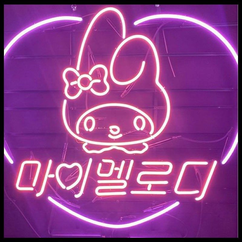 neon sign hello cute girl neon lights korean kitt wall sign