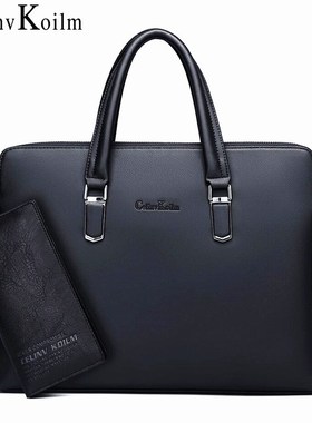 Celinv Koilm Men Leather Briefcase Bag Business Famous Bran