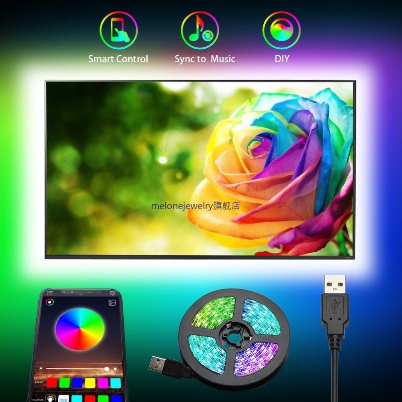 RGB Led Strip Light 5050D 3M ape Bluetooth APP Control  PC L