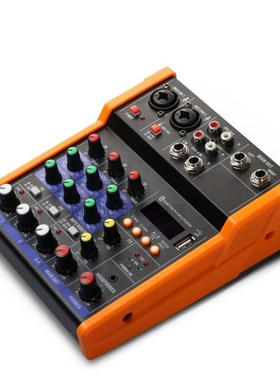 4 Channel Mixer audio Bluetooth MP3 Stereo mixer recording L