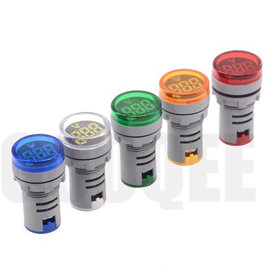 22mm LED Digital Display Gauge Volt Voltage Meter Indicator