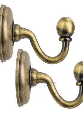 1 pair Retro Glass Curtain Holdback Wall Tie Back Hook Hange