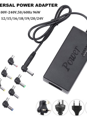 96W Universal Laptop Power Supply PC Notebook Computer Charg