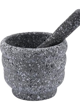LARGE GRANITE PESTLE AND MORTAR SPICE HERB CRSHER GRINDER GR