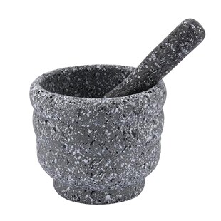 LARGE GRANITE PESTLE AND MORTAR SPICE HERB CRSHER GRINDER GR