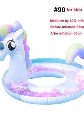 2020 nicorn Flamingo Inflatable Swimming Circle Pool Float B