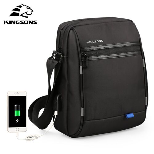 Kingsons Men's Messenger Bags Waterproof Men's School Busin