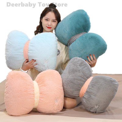 Nordic Ins Cute Bow Cushion Solid Color Princess Seat Chair