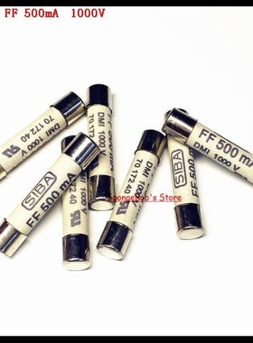 10 30pcs/Lot 6.3 x 32mm FF 500mA 1000V SIBA Ceramics Fuse D