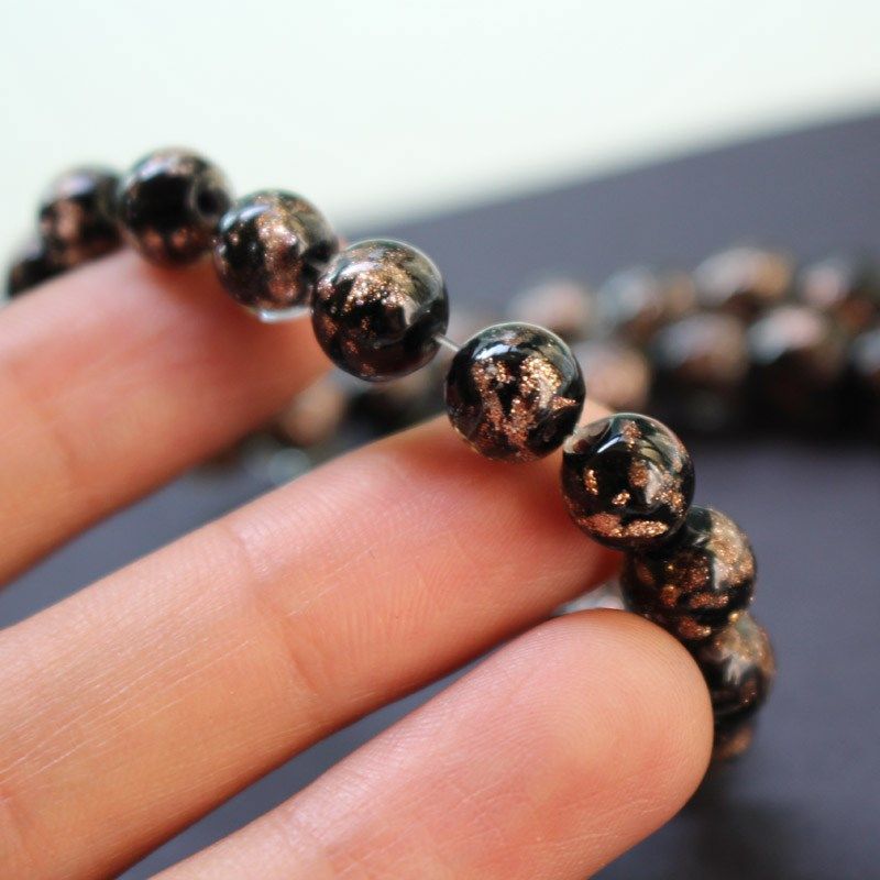 20pcs/lot 8mm Lampwork Glass Beads  Glass Boutique beads Bla