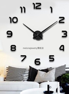 3D DIY Wall Clock ers Mirror Number Home Decoration for Livi