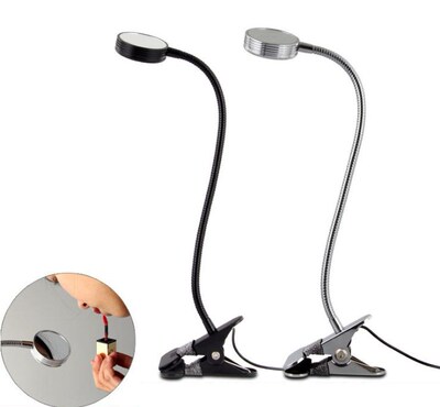 Led clip make up mirror small Table lamp usb Power supply 5