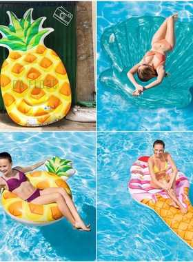 6 Styles Giant Lie-on Pool Float Swimming Ring Water Float A