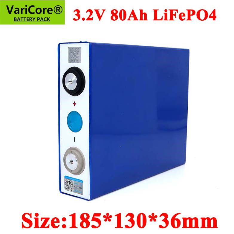 1pcs 3.2V 80Ah LiFePO4 battery pack Lithium iron phospha 800