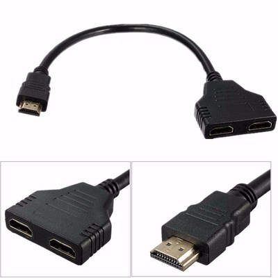 2019 New Arrival Cable HDMI Splitter Cable 1 Male to Dual HD