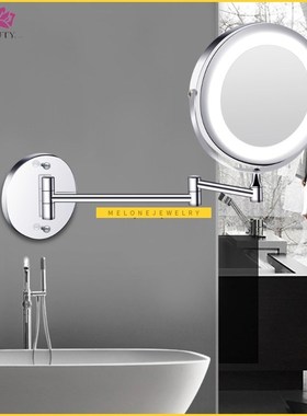 Wall Mounted Bathroom Mirror Led Makeup Mirror 1X/5X Magnifi