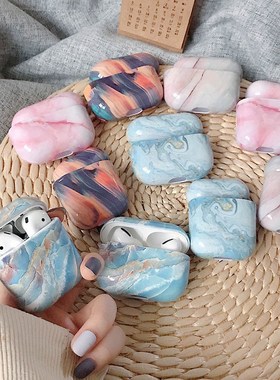 Earphone Case For AirPods Pro 2 Cases Marble Cracked Textur