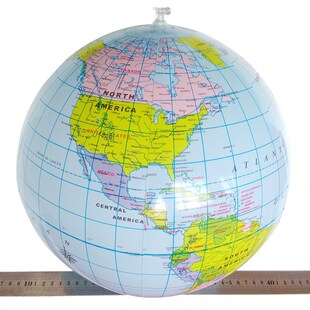 40CM Inflatable World Globe Teach Education Geography Toy M