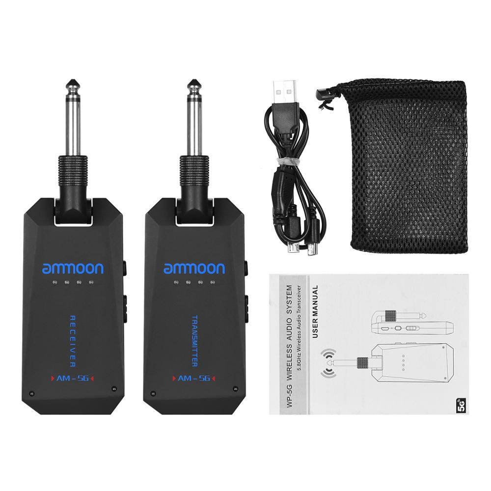 AM-5G Wireless 5.8G Guitar System Rechargeable Audio Transmi