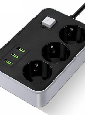 Network Filter USB socket Smart Power Strip EU Plug Socket W