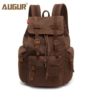 AUGUR New fashion men's backpack vintage canvas backpack sc
